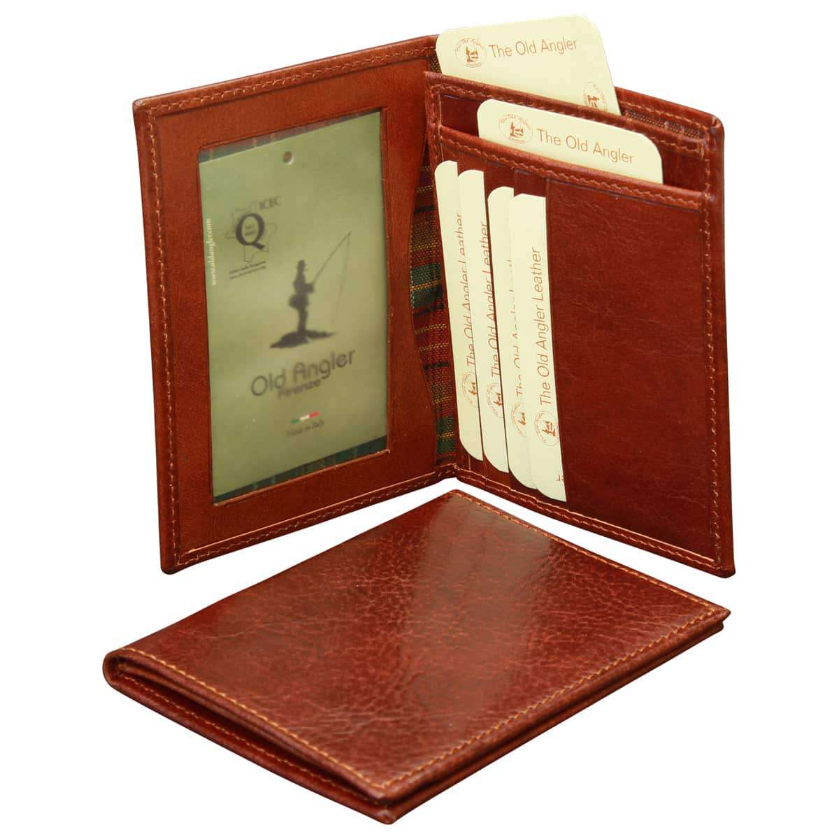Leather Document Holder - Brown With Rfid