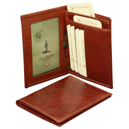 Leather Document Holder - Brown With Rfid