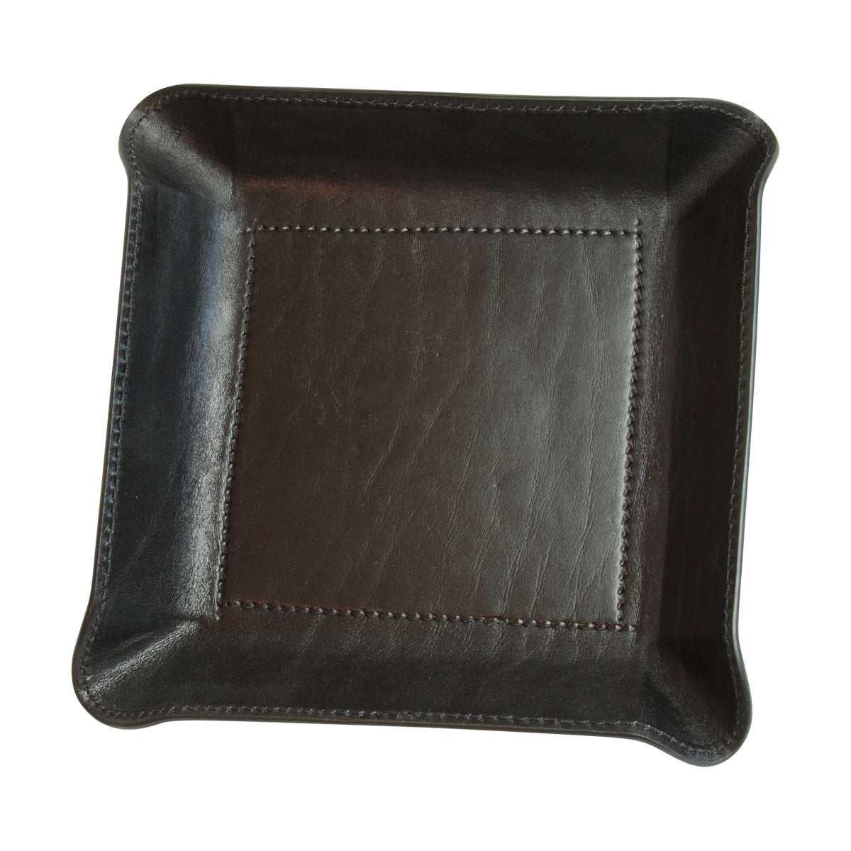 Leather Catchall Tray - Black