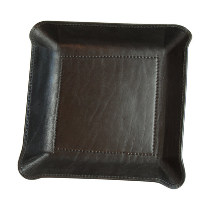 Leather Catchall Tray - Black