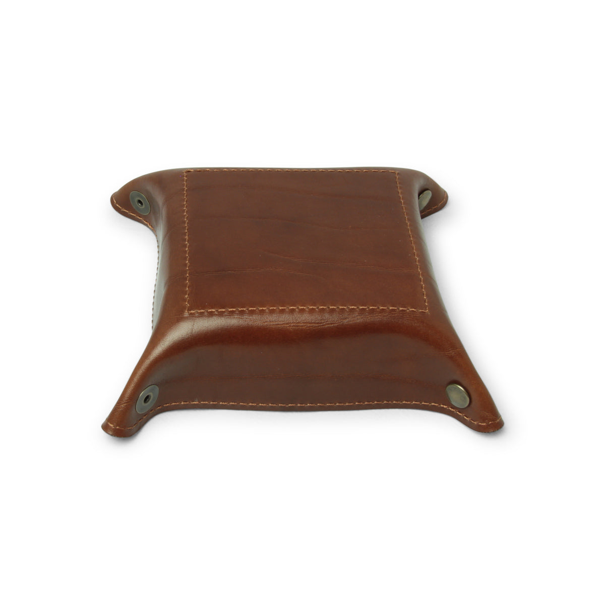 Full Grain Leather Valet Tray - Brown