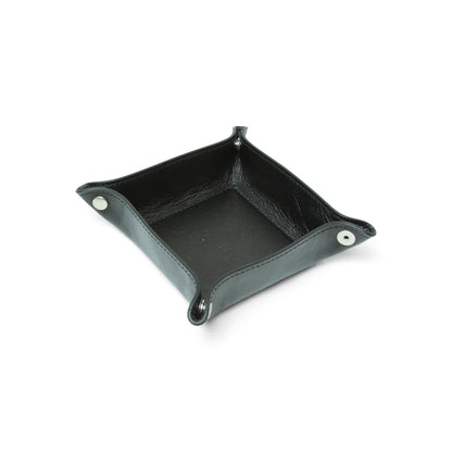 Full Grain Leather Valet Tray - Black