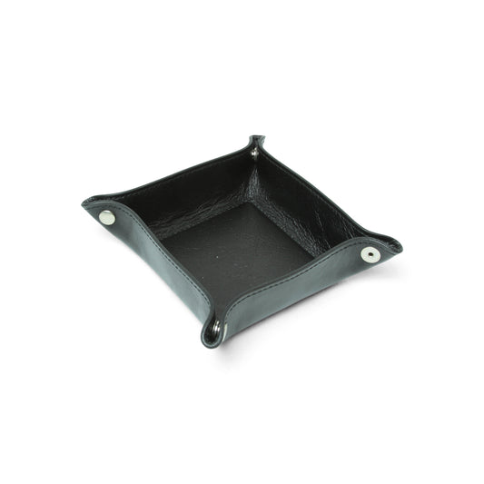 Full Grain Leather Valet Tray - Black