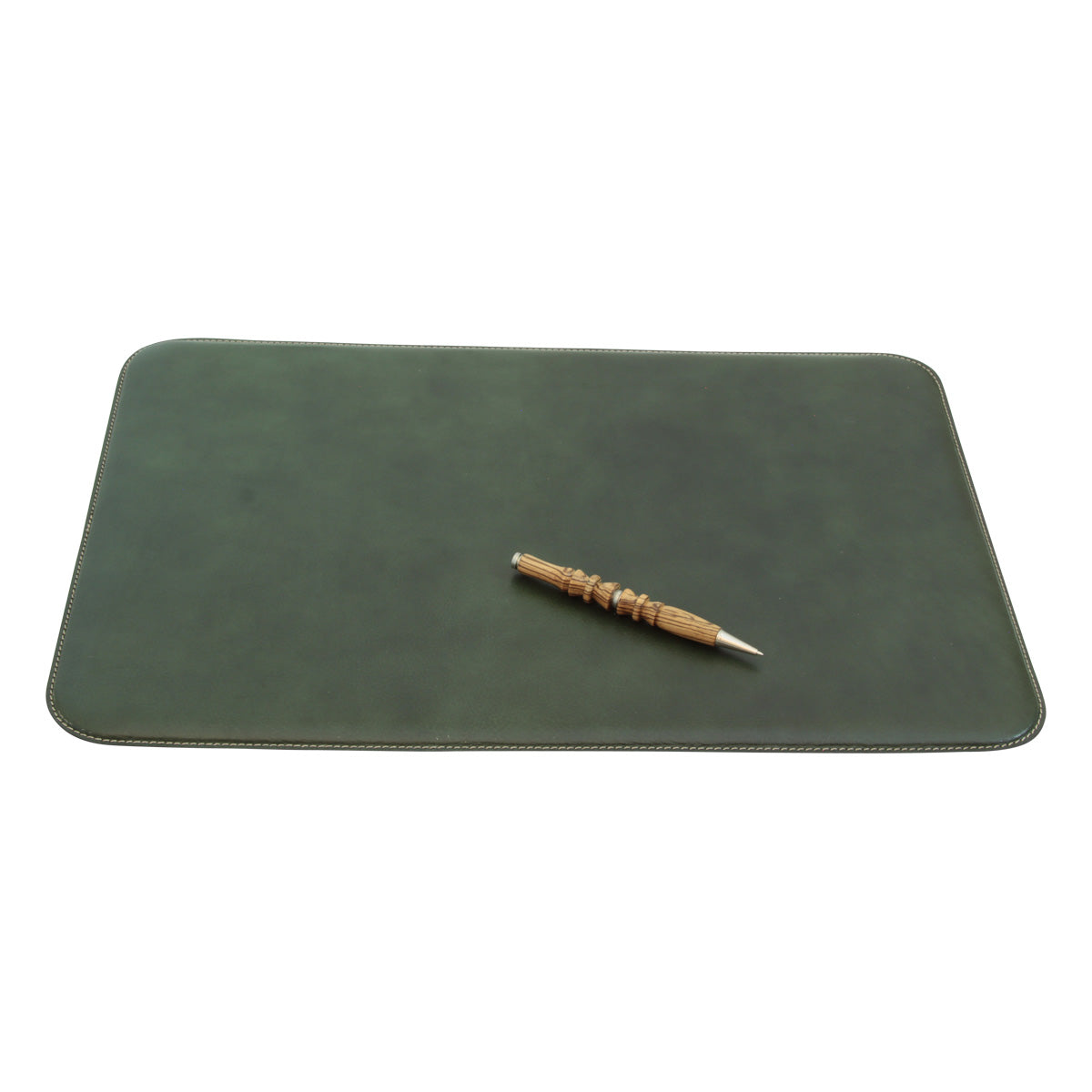 Leather Desk Pad - Green