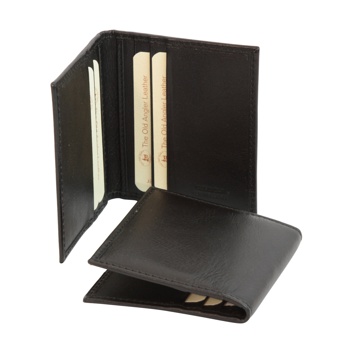 Leather Credit Card Holder With Rfid - Black