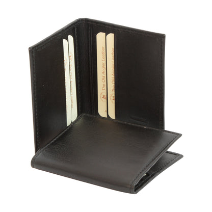 Leather Credit Card Holder With Rfid - Black