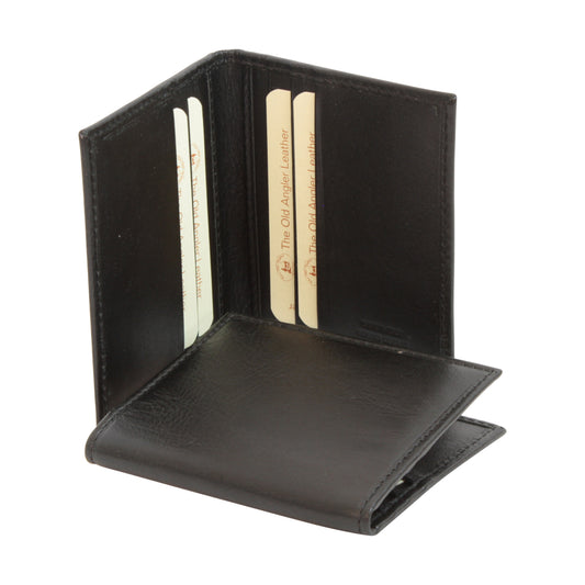 Leather Credit Card Holder With Rfid - Black