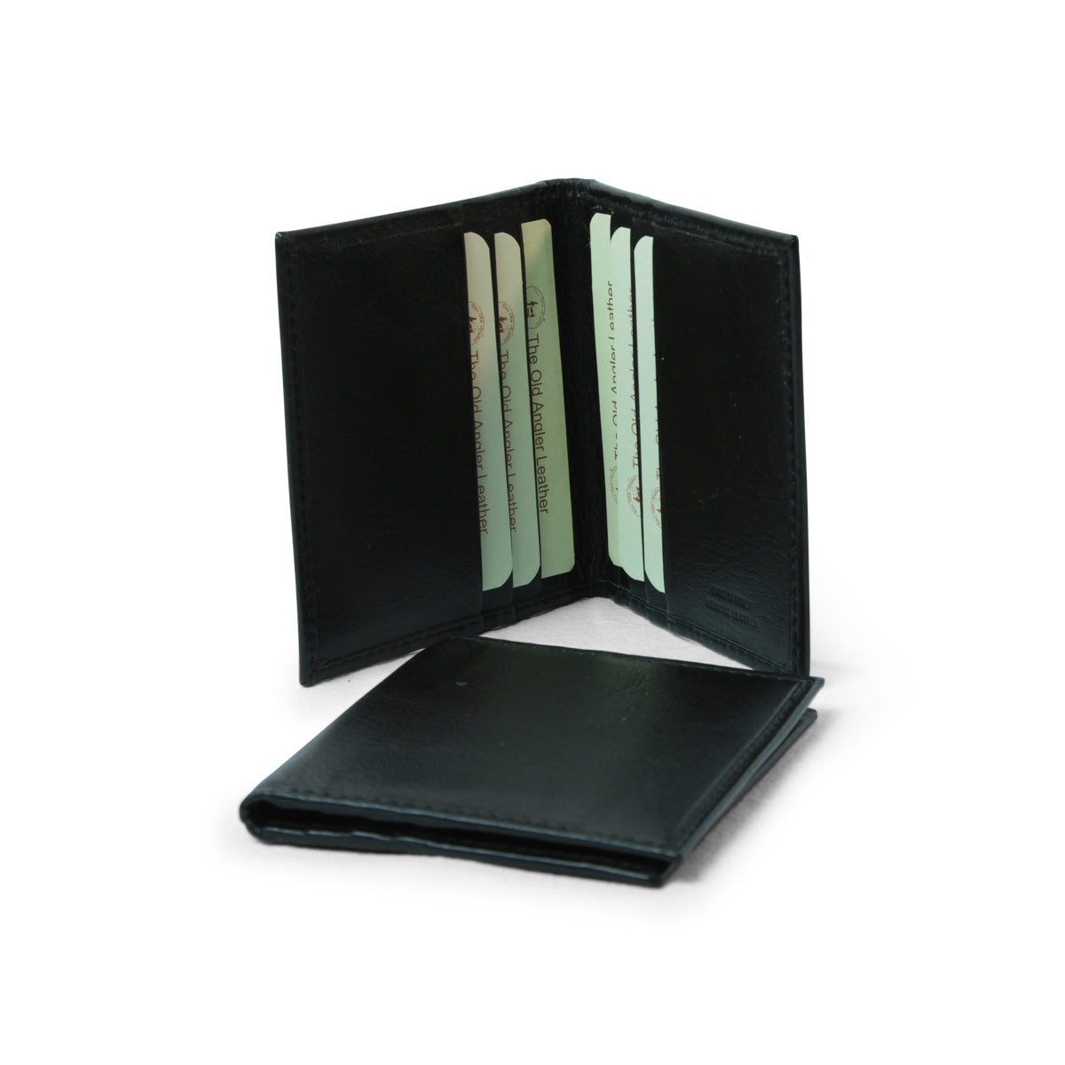 Leather Credit Card Holder With Rfid - Black