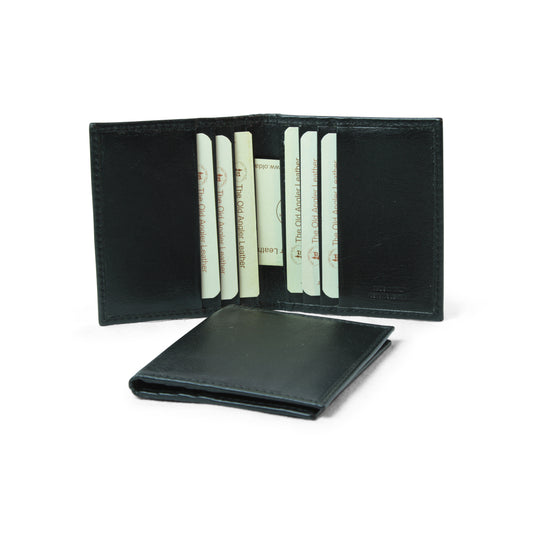 Leather Credit Card Holder With Rfid - Black