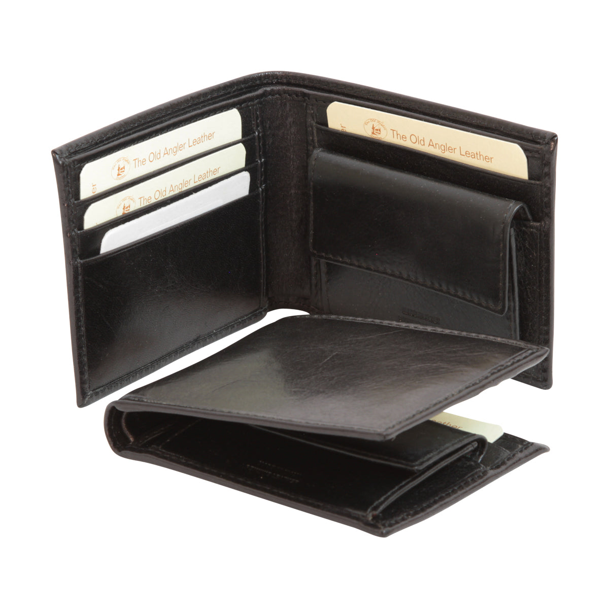 Leather Wallet With Rfid- Black