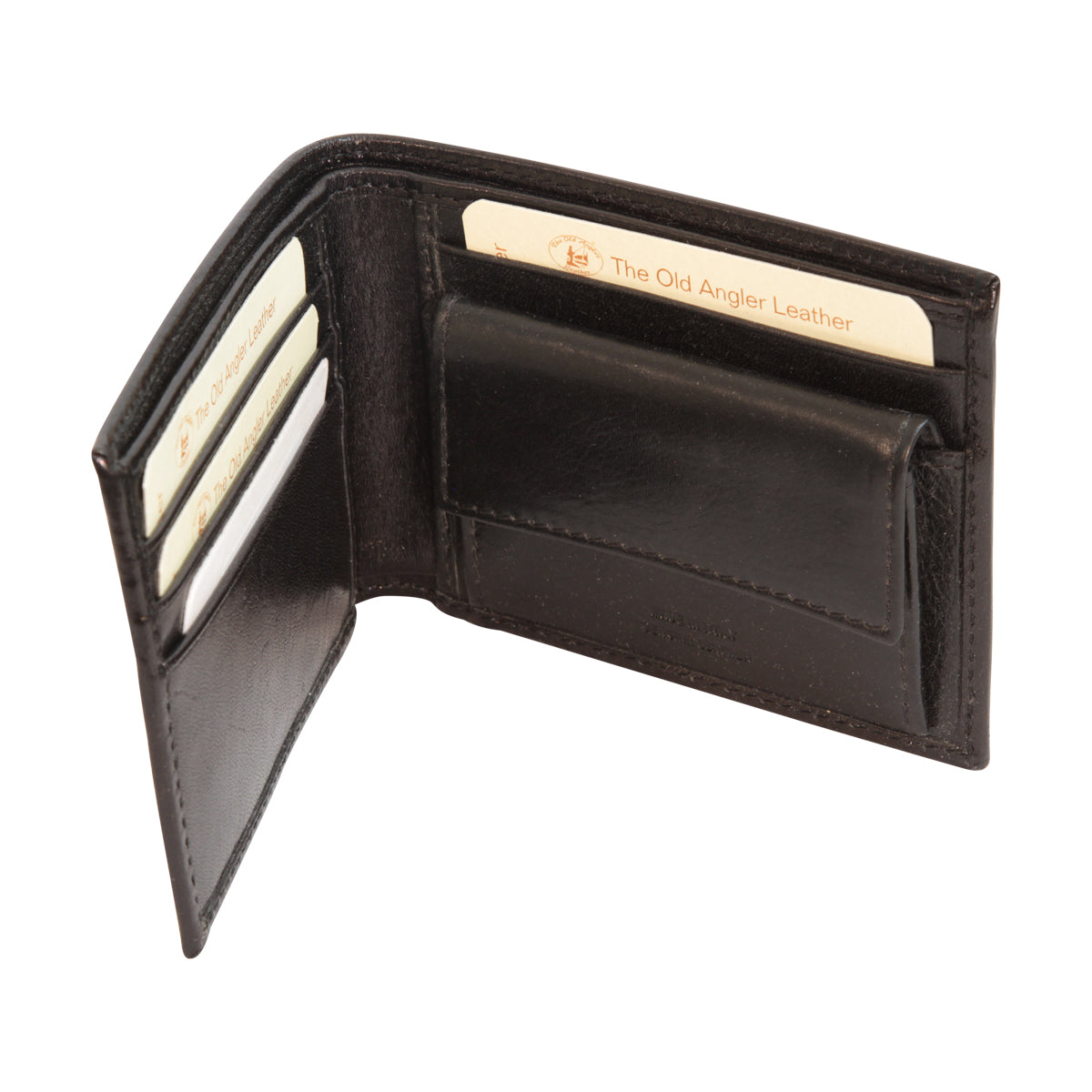 Leather Wallet With Rfid- Black