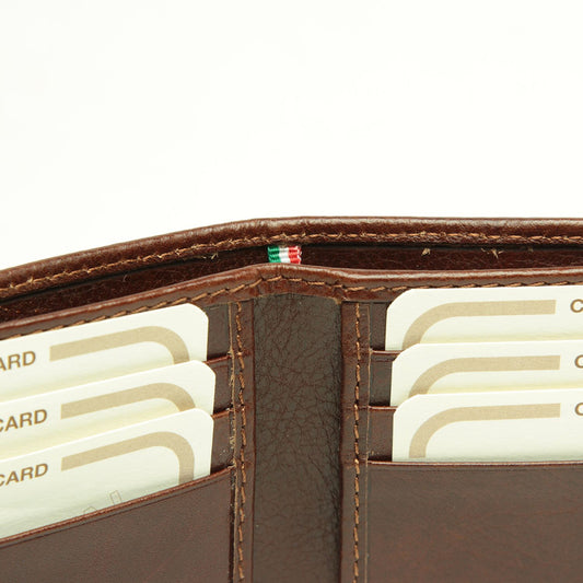 Bifold Wallet With Rfid Blocking Technology - Brown