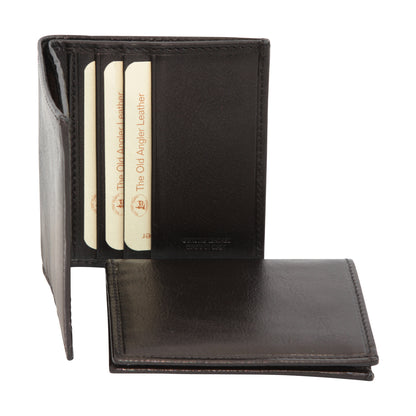 Small Leather Wallet - Black With Rfid