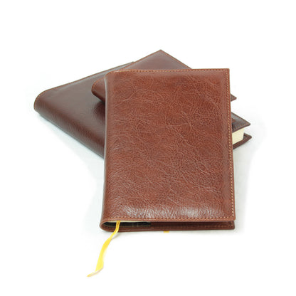 Full Grain Leather Small Daily Planner - Brown