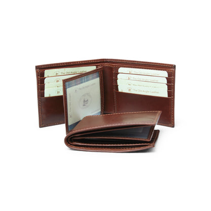 Leather Wallet  - Brown With Rfid