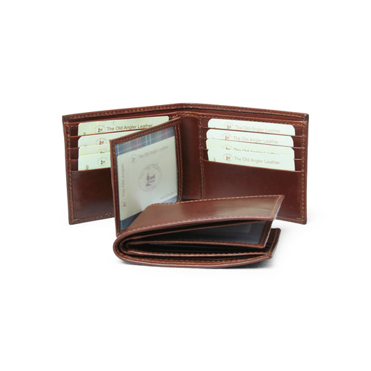 Leather Wallet  - Brown With Rfid