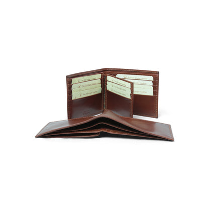 Leather Wallet  - Brown With Rfid