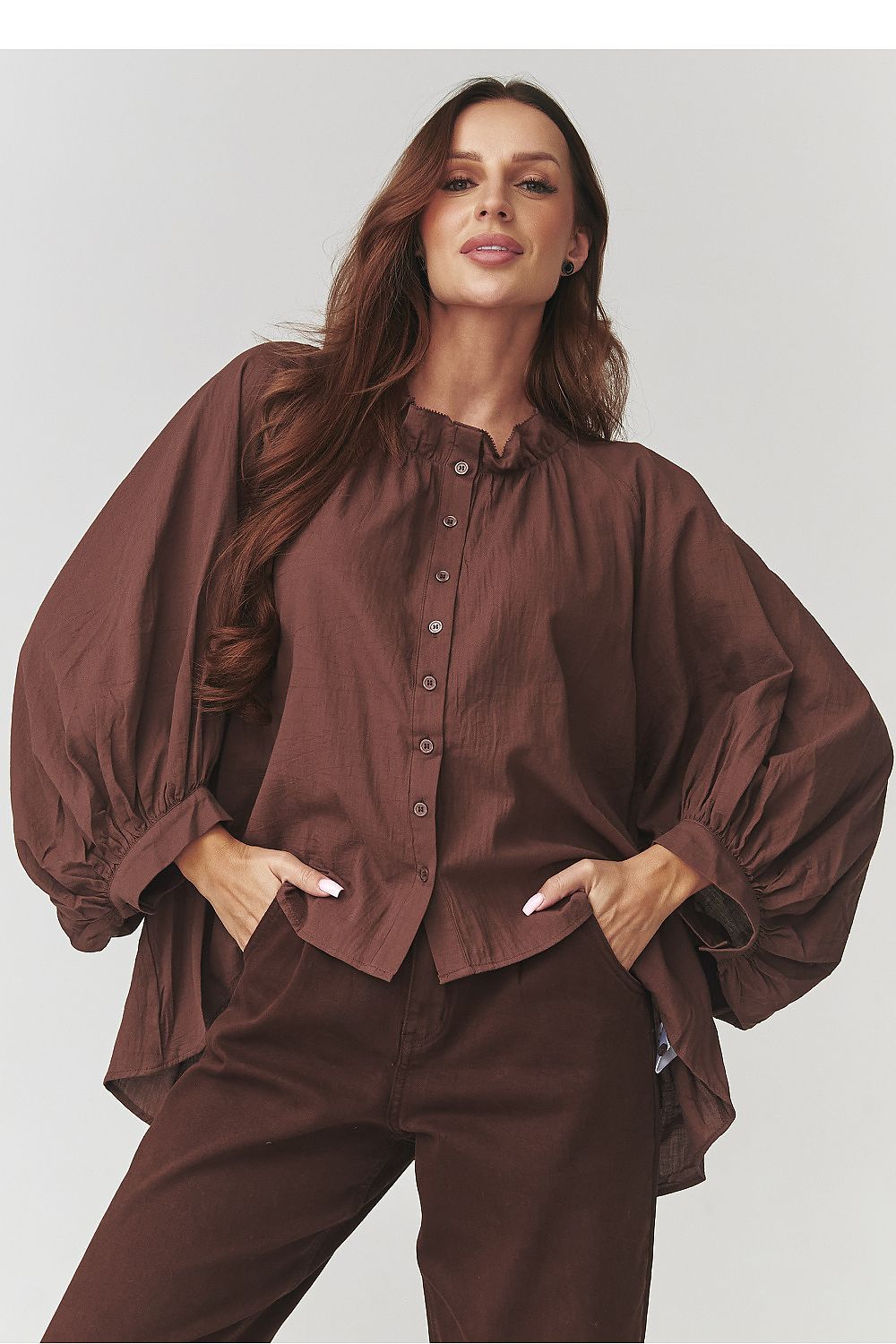  Shirt model 221046 Makadamia 