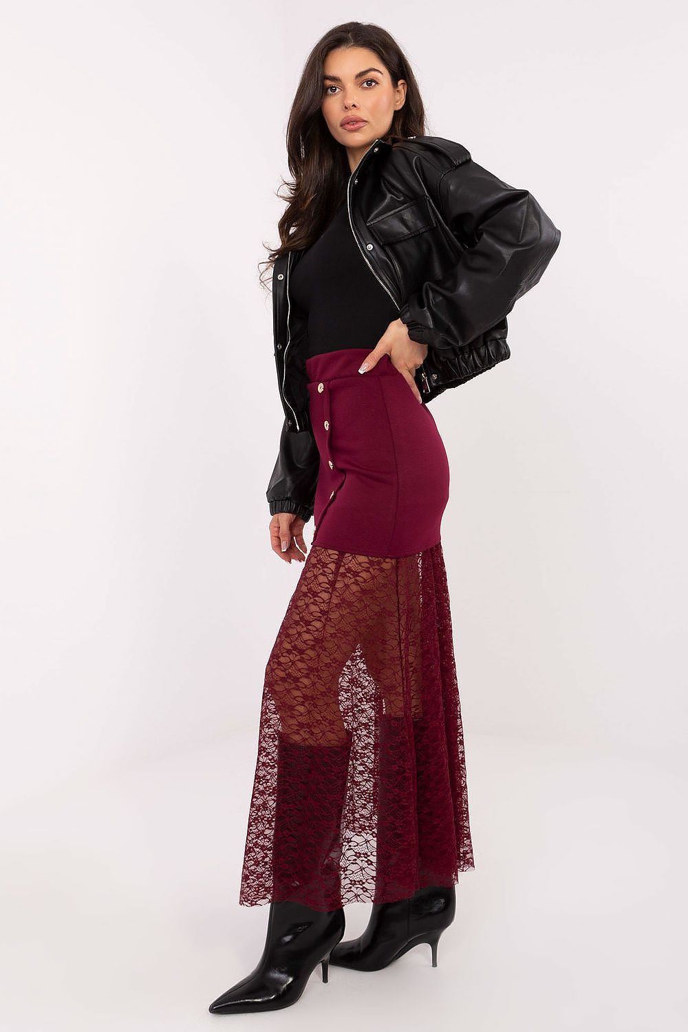  Lace skirt model 221593 Italy Moda 