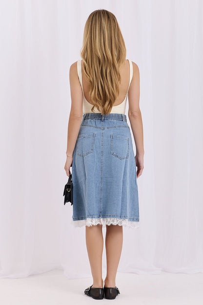  denim skirt model 228025 Factory Price 