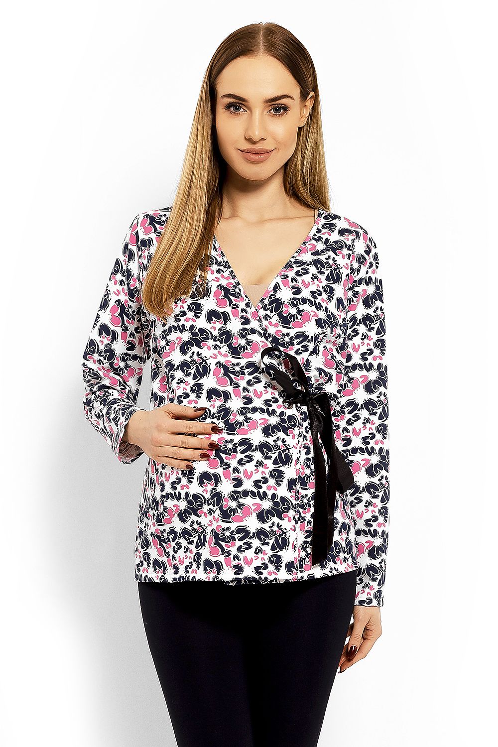  Maternity blouse model 113243 PeeKaBoo 