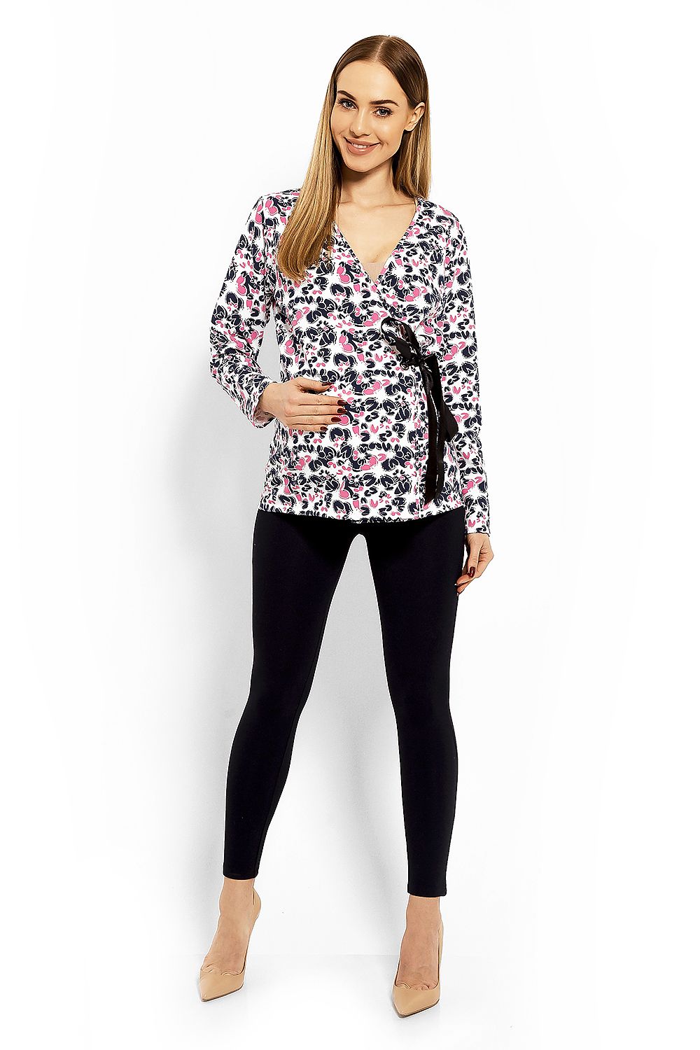  Maternity blouse model 113243 PeeKaBoo 