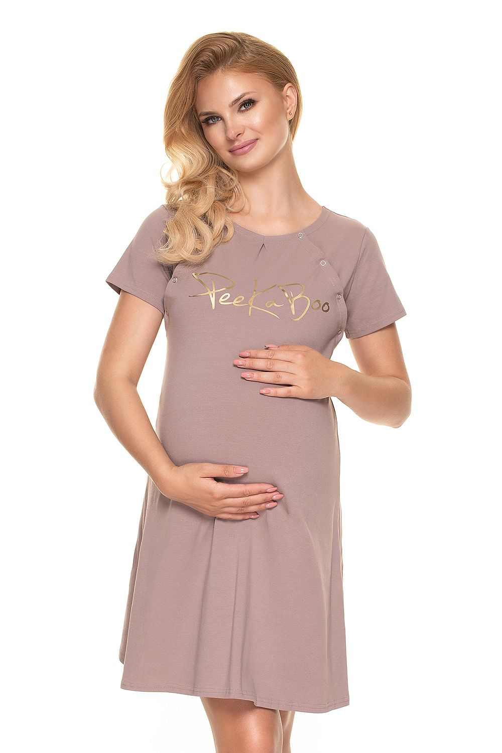  maternity nightgown model 157708 PeeKaBoo 