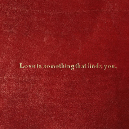 Small Leather Valet Tray With Love Text