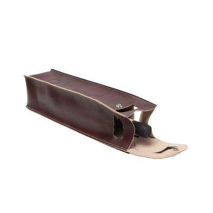 Leather Wine Holder - Brown