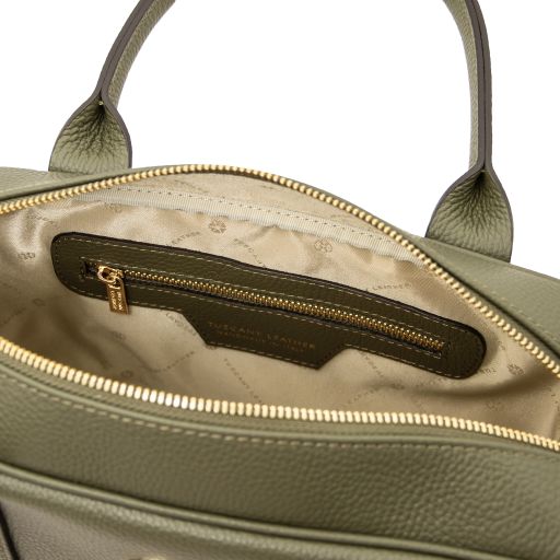 Black leather Handbags Stephany - by Tuscany Leather