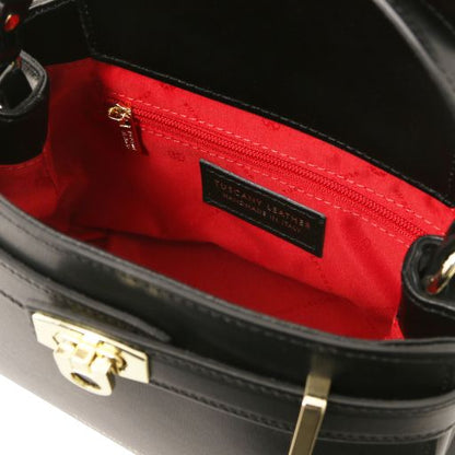 Coffee leather Handbags Maisy - by Tuscany Leather