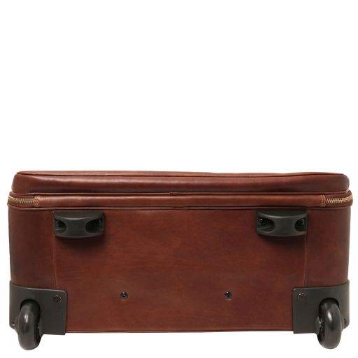 Black leather Suitcases Varsavia - by Tuscany Leather