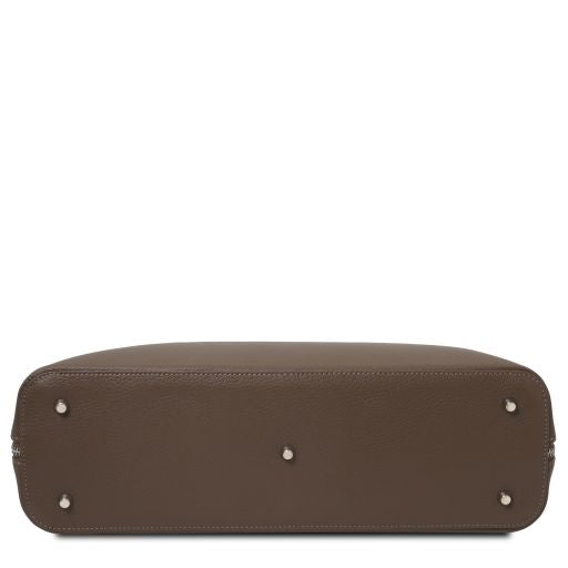 Black leather Briefcases Magnolia - by Tuscany Leather