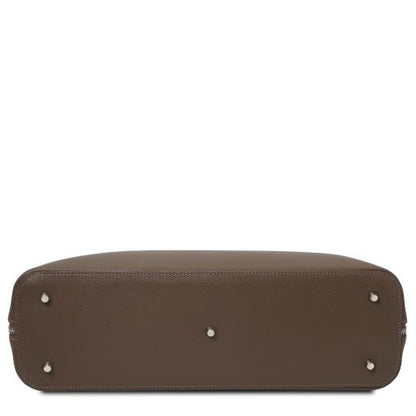 Black leather Briefcases Magnolia - by Tuscany Leather