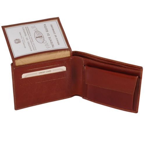 Black leather Wallets & Money Clips Exclusive 3 by Tuscany Leather