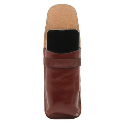 Dark Brown leather Travel Accessories Exclusive by Tuscany Leather