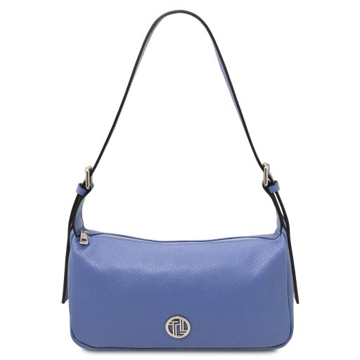 Blue leather Shoulder Bags Miranda - by Tuscany Leather