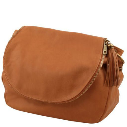 TL Bag - Soft leather shoulder bag with tassel detail
