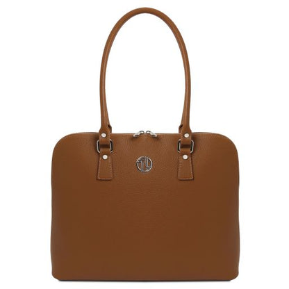Cognac leather Briefcases Magnolia - by Tuscany Leather