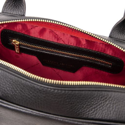 Black leather Handbags Stephany - by Tuscany Leather