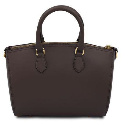 Black leather Handbags Layla - by Tuscany Leather