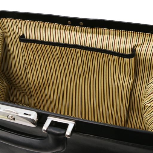 Black leather Doctor Bags Giotto - by Tuscany Leather