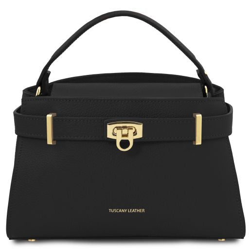 Black leather Handbags Maisy - by Tuscany Leather