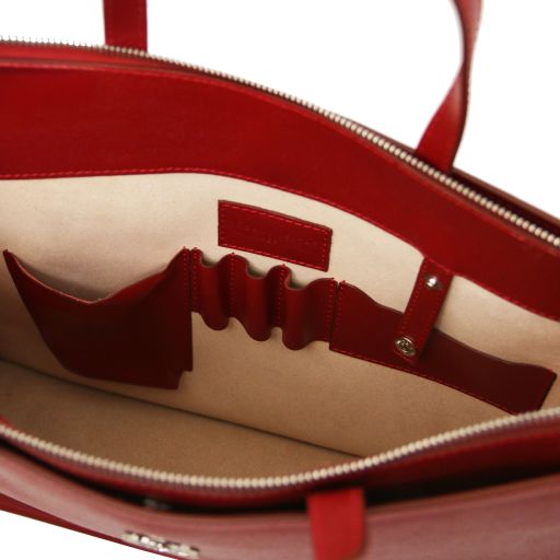 Dark Blue leather Briefcases Palermo - by Tuscany Leather