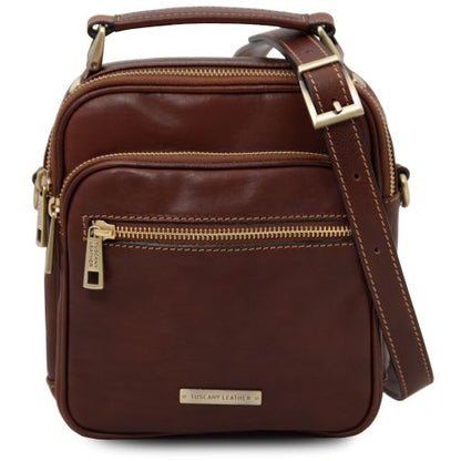 Brown leather Satchels Paul - by Tuscany Leather