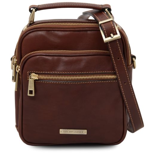 Brown leather Satchels Paul - by Tuscany Leather