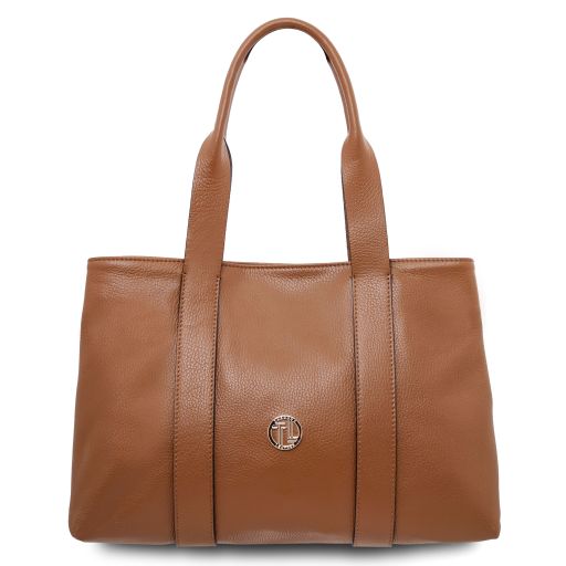 Cognac leather Handbags Callie - by Tuscany Leather