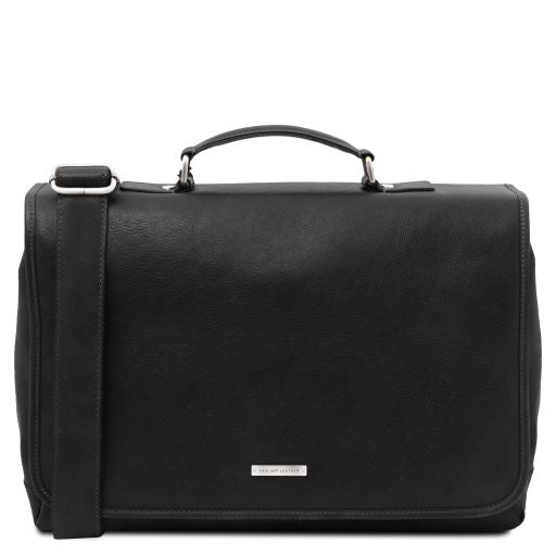 Black leather Briefcases Mantova - by Tuscany Leather