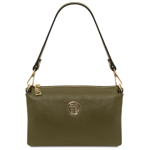Forest Green leather Handbags Sia - by Tuscany Leather