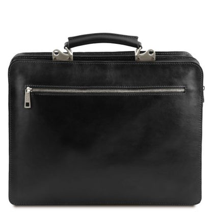 Brown leather Briefcases Venezia - by Tuscany Leather